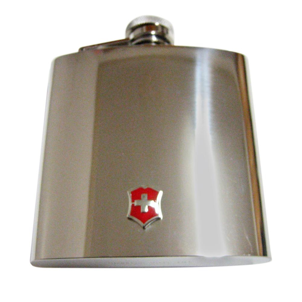 Red Shield Cross Large Flask - image 1